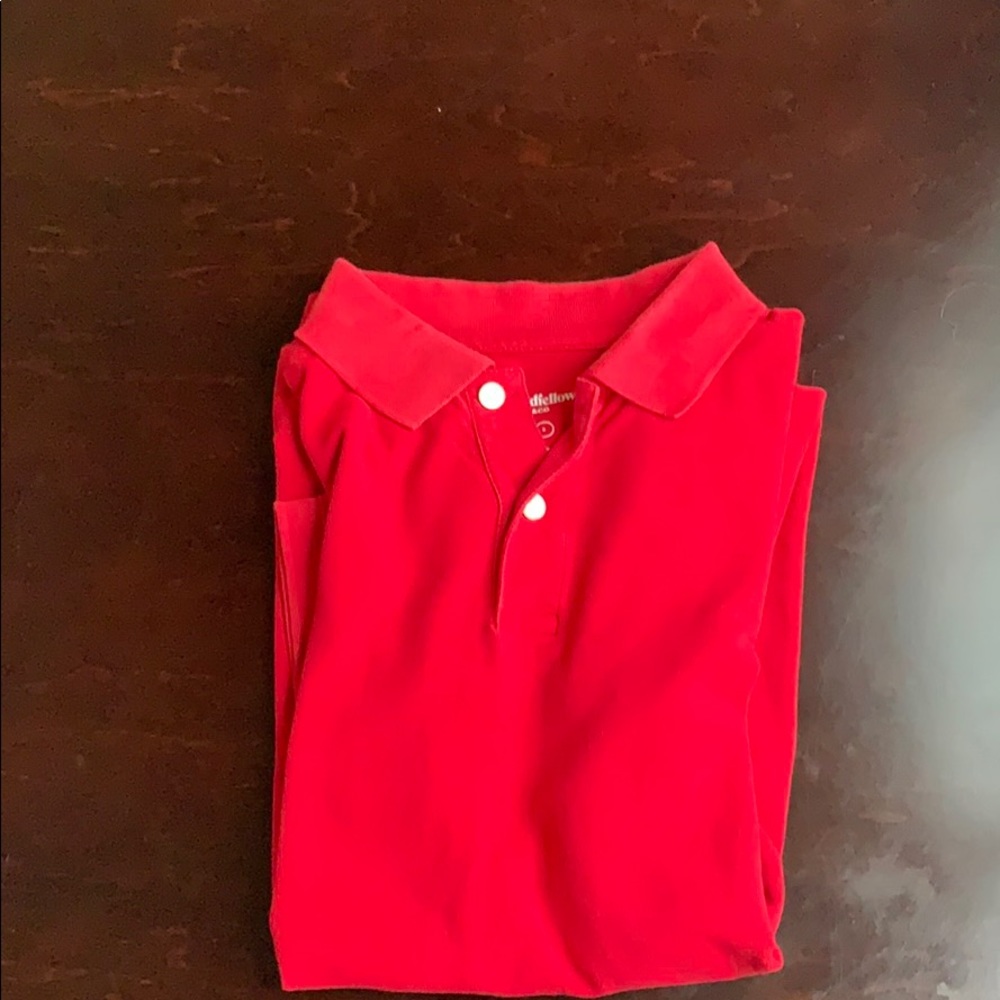 Goodfellow & co red polo t-shirt S
